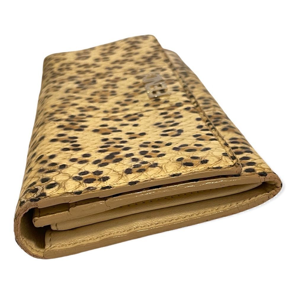Vintage Fendi Python with Leopard Print Long Wallet - Picture 10 of 15